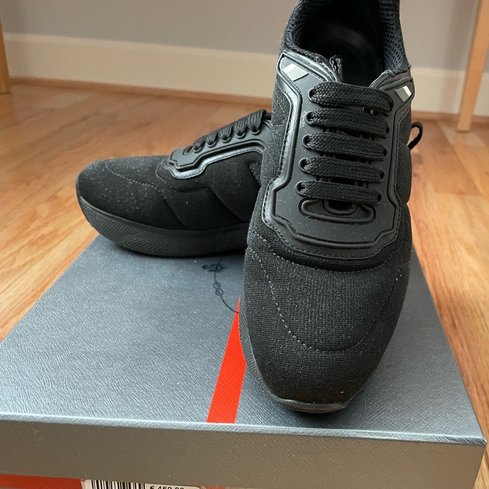 Prada black sneakers